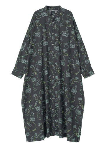 NYA- / CASSETTE FLOW DRESS / Vcs[X