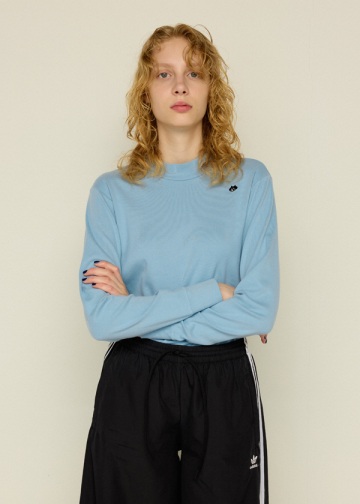 NYA- / PO BASIC MOCK NECK T / �����O�X���[�uT�V���c