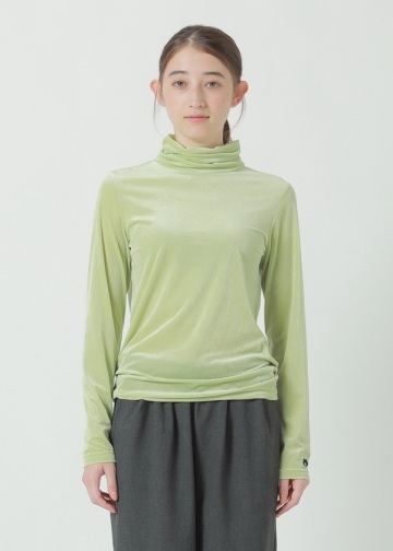 NYA- / SHEER VELOUR L/S T / vI[o[