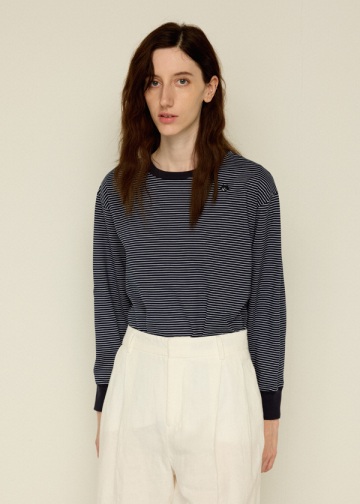 NYA- / BASIC STRIPED T / �����O�X���[�uT�V���c