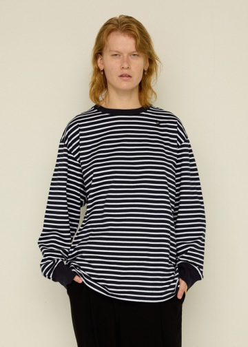 NYA- / BASIC STRIPED T / �����O�X���[�uT�V���c