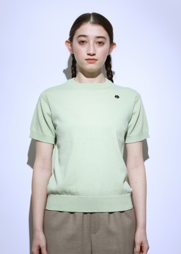 NYA- / (O) COTTON KNIT TOP / �j�b�g�g�b�v�X