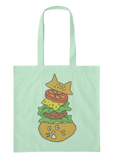 <��s�\��> NYA- / HAMBURGER TOTE BAG / �g�[�g�o�b�O