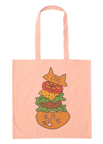 <��s�\��> NYA- / HAMBURGER TOTE BAG / �g�[�g�o�b�O