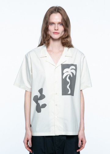 NYA- / BRUNCH SHIRT / �n�[�t�X���[�u�V���c