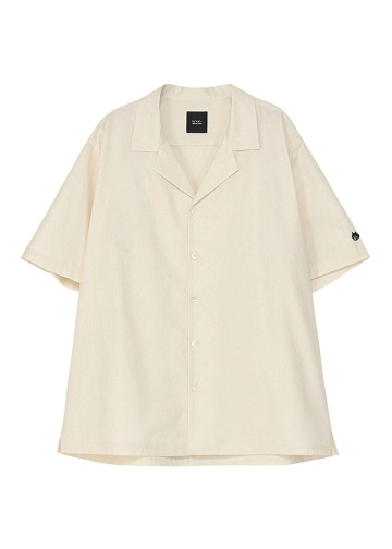 NYA- / OPEN COLLAR SHIRT / �n�[�t�X���[�u�V���c