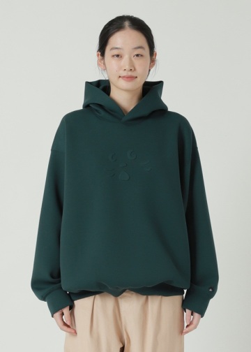 NYA- / PO CLOSE UP EMBOSS HOODIE / �t�[�f�B�[