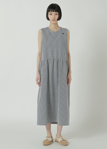 <��s�\��> NYA- / SEERSUCKER STRIPED DRESS / �����s�[�X