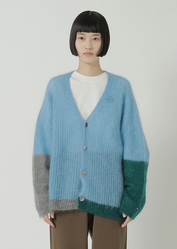 <��s�\��> NYA- / COLOR BLOCK KNIT / �j�b�g�J�[�f�B�K��
