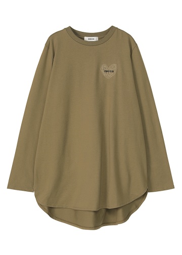 <��s�\��> ZUCCa / HEART LOGO SHIRT TAIL T / �J�b�g�\�[