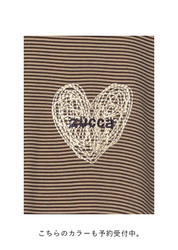 <��s�\��> ZUCCa /HEART LOGO STRIPED T / T�V���c