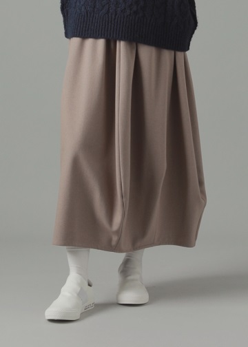 ZUCCa / S ウーリーストレッチツイル / スカート(M beige(03)): SALE 
