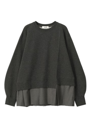 ZUCCa / S ドッキングスウェット / スウェット(M charcoal gray