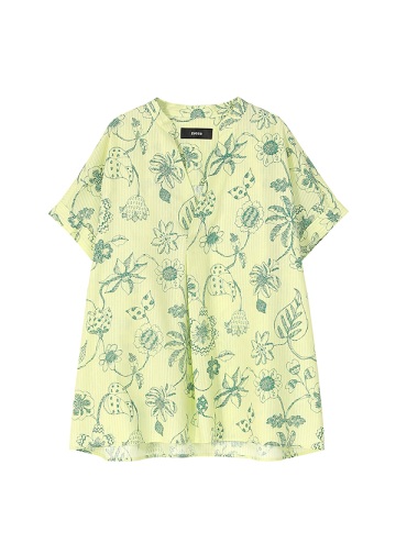 <��s�\��> ZUCCa / DRAWING FLOWER PRINT / �u���E�X