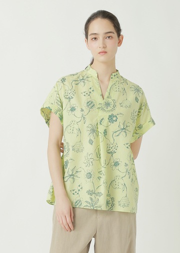 ZUCCa / S DRAWING FLOWER PRINT / �u���E�X