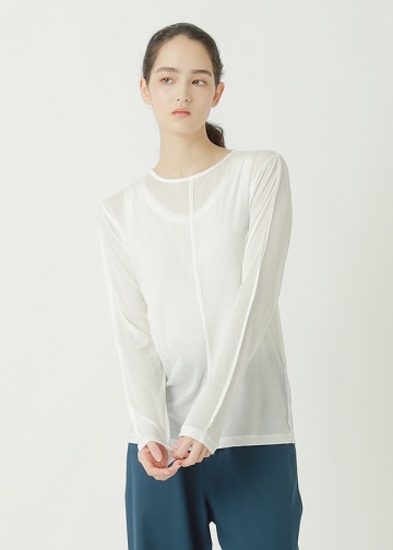ZUCCa / SHEER RIB KNIT / �J�b�g�\�[