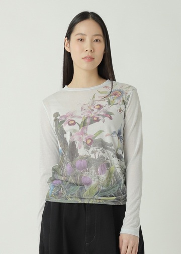 ZUCCa / S SHEER WILD FLOWER / �J�b�g�\�[