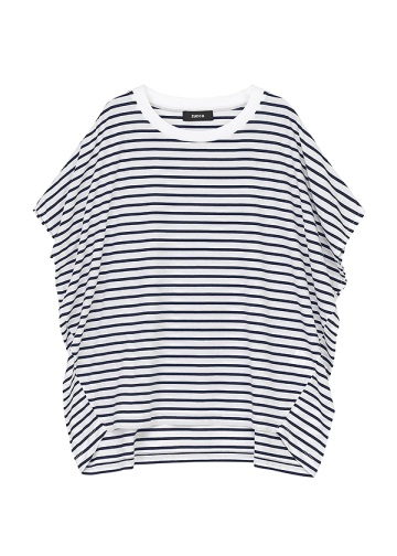 <��s�\��> ZUCCa / DRAPE STRIPE JERSEY / �J�b�g�\�[