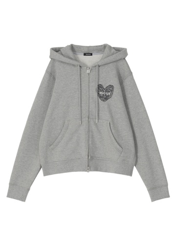 <��s�\��> ZUCCa / HEART LOGO ZIP-UP HOODIE / �X�E�F�b�g