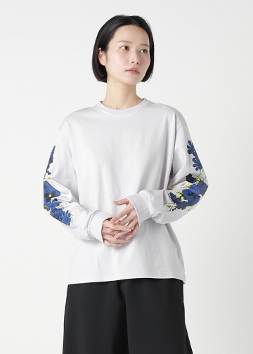 ZUCCa / FLOWER SLEEVE T / �g�b�v�X