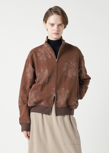 ZUCCa / FLOWER JACQUARD SWEATSHIRT / �u���]��