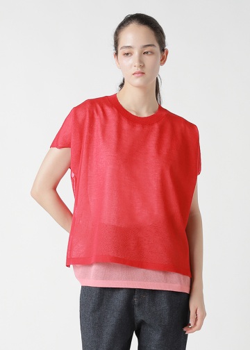 ZUCCa / DOUBLE SHEER KNIT / �g�b�v�X