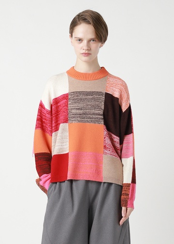ZUCCa / COLOR BLOCK KNIT / �g�b�v�X