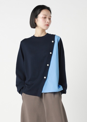 ZUCCa / SHIRT DOCKING KNIT / �j�b�g