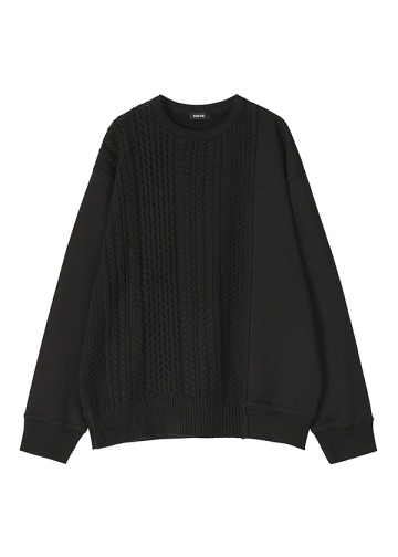 <��s�\��> ZUCCa / ARAN KNIT SWEATSHIRT / �g�b�v�X