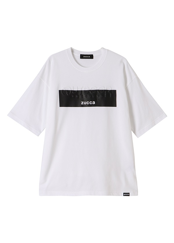 ZUCCa / メンズ OUTDOOR PRODUCTS × ZUCCa エンボスTシャツ / Tシャツ 白