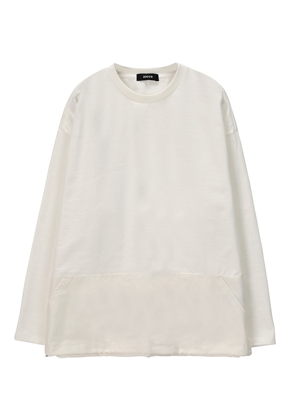 ZUCCa / メンズ ドッキングジャージィー / トップス 白 Tシャツ/カットソー