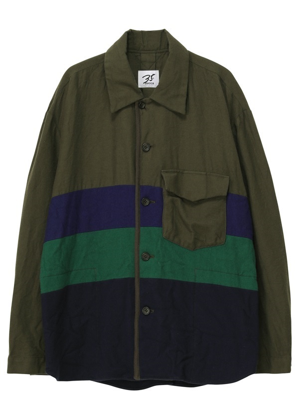 ZUCCa / PO (L)ウールコットン縮絨 / ジャケット(XS khaki(09