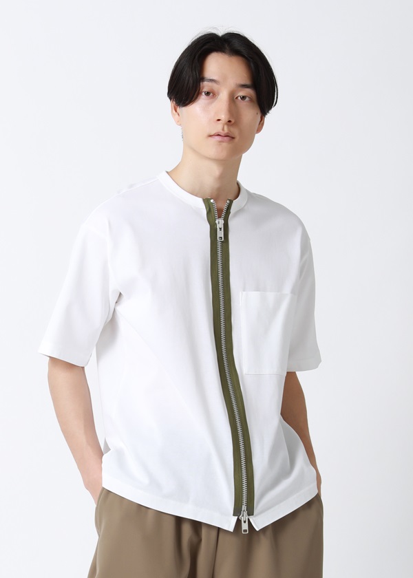 ZUCCa / メンズ ZIPジャージィー / Tシャツ(XS white(01)): CABANE 