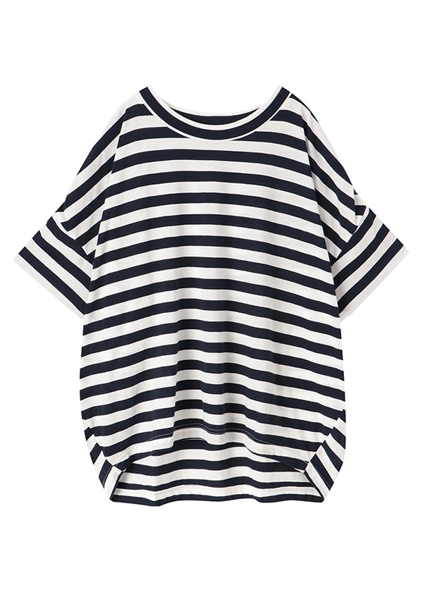 メルシーボークー O L しましまティー Tシャツ 01 Navy 13 Sale Humor ユーモア メルシーボークー O L しましまティー Tシャツ 01 Navy 13 Sale Humor ユーモア