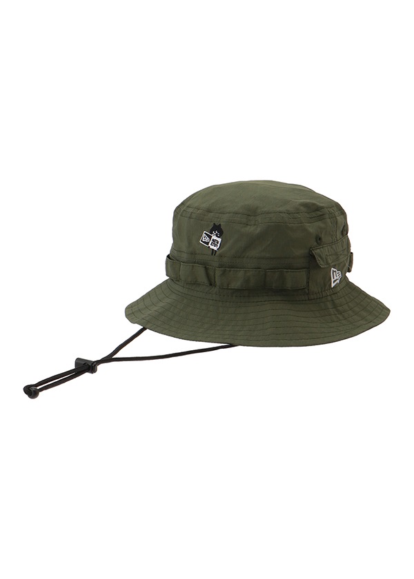 にゃー / キッズ にゃー×NEW ERA HOLD BOX / ハット カーキ