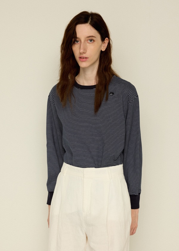 NYA- / BASIC STRIPED T / OX[uTVc