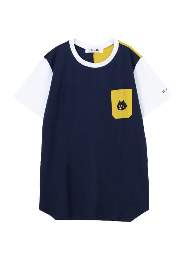 にゃー メンズ 走るにゃー T Tシャツ 白 にゃー Adorejp