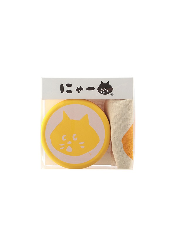 にゃー / にゃーお茶こもの / お茶缶 イエロー