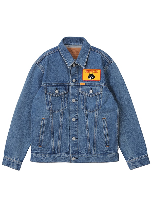 にゃー / にゃーとEDWINのGジャン / ブルゾン ブルー