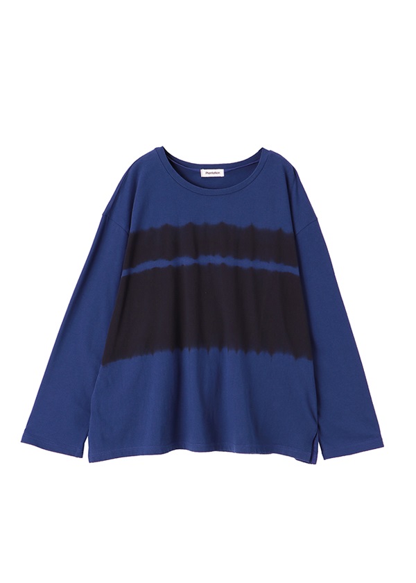 Plantation / BLUE-SHIBORI-T / Tシャツ ネイビー