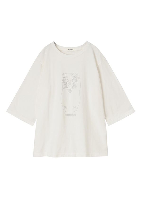Plantation / MANEKINEKO T / カットソー 白