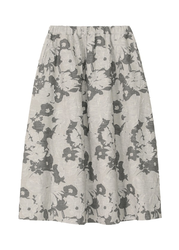 先行予約> Plantation / レイヤーフラワーJQ / スカート(M light gray  