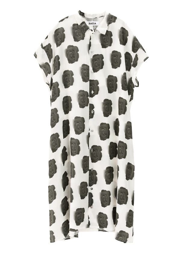 Zucca P とんだ林蘭 Zucca Rose ワンピース M Black 26 Women S Tops A Net Online Store