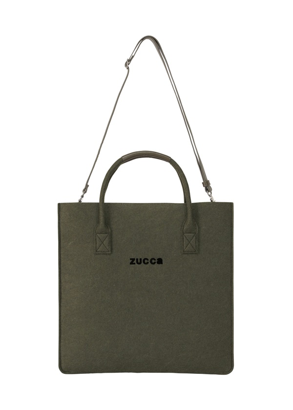 ZUCCa / フェルトロゴBAG / バッグ(F khaki(09)): ZUCCa| A-net ONLINE ...