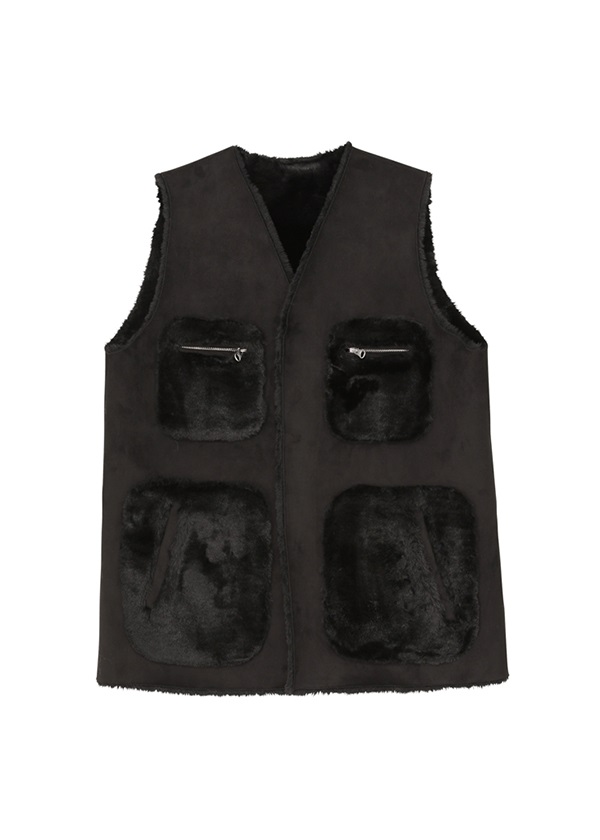 ZUCCa / エコムートン / ベスト(M black(26)): ZUCCa| A-net ONLINE STORE