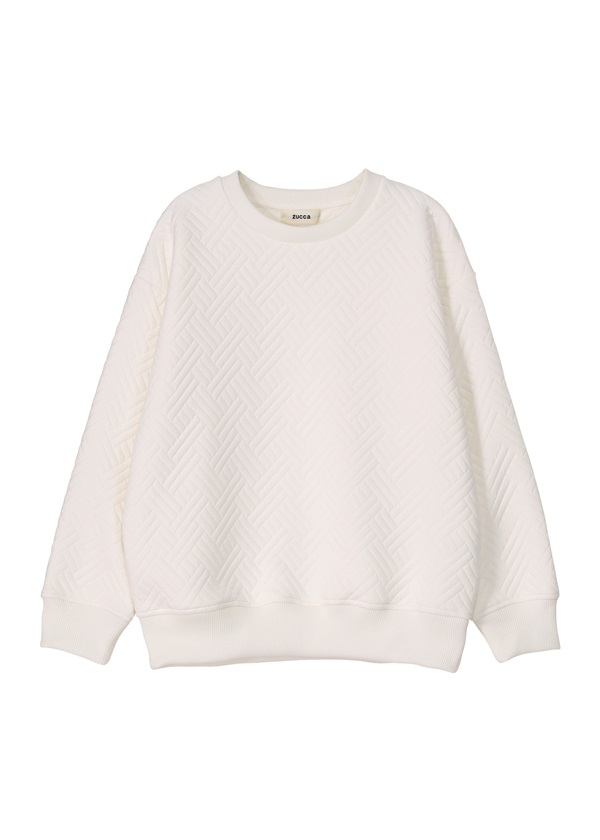 ZUCCa / (O) キルトジャガード / スウェット(XL off white(02)): SALE| A-net ONLINE STORE