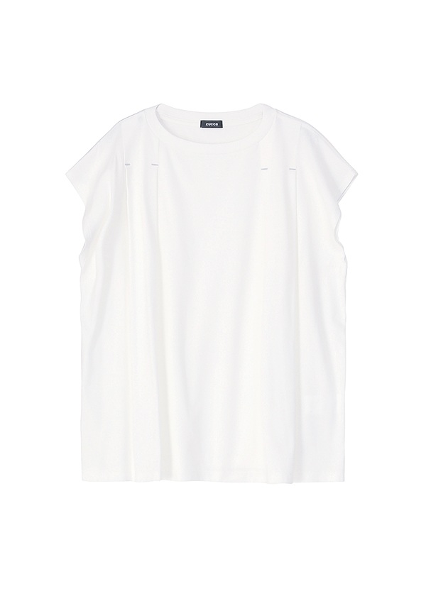 先行予約> ZUCCa / TUCK JERSEY / カットソー(M white(01)): ZUCCa| A