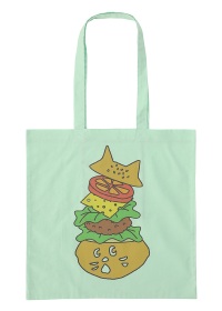 <��s�\��> NYA- / HAMBURGER TOTE BAG / �g�[�g�o�b�O