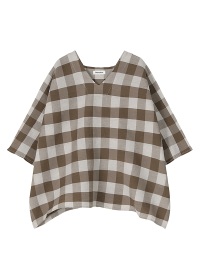 Plantation / YOORYUUチェック / ブラウス(M dark brown(05
