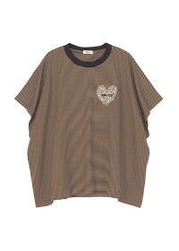 ZUCCa /HEART LOGO STRIPED T / T�V���c